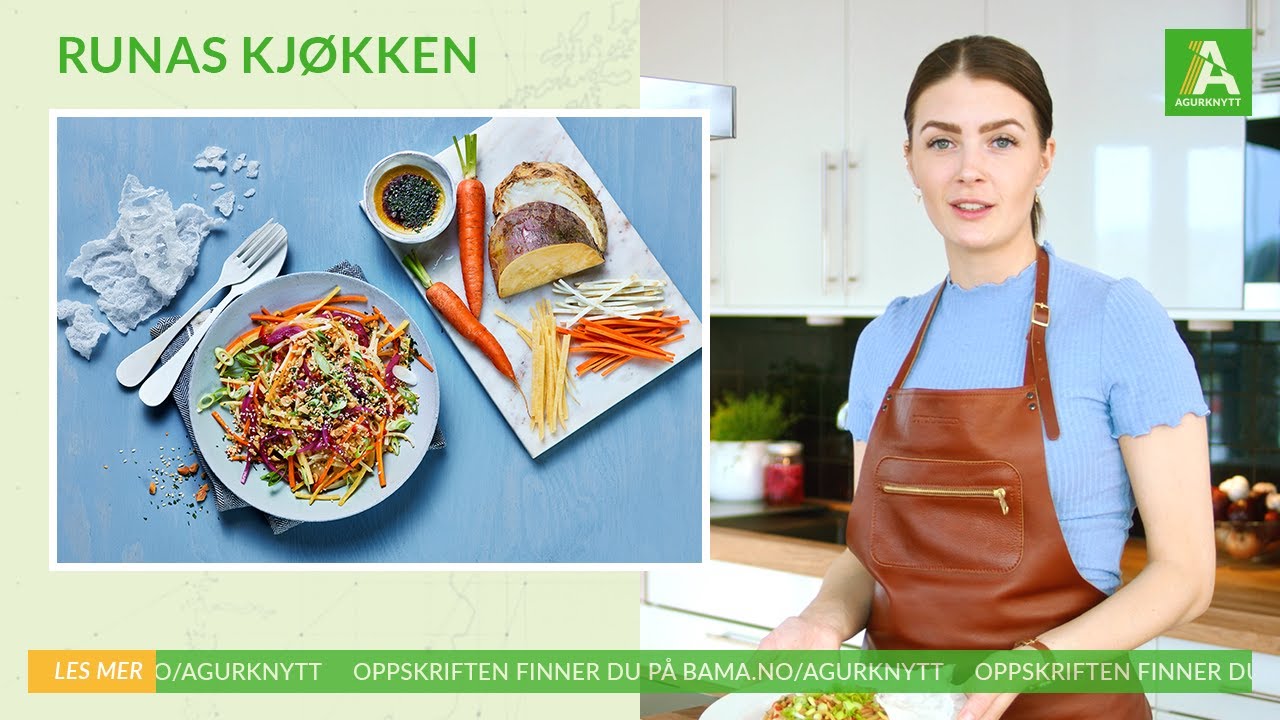 Se hvordan Runa lager rotgrønnsakssalat