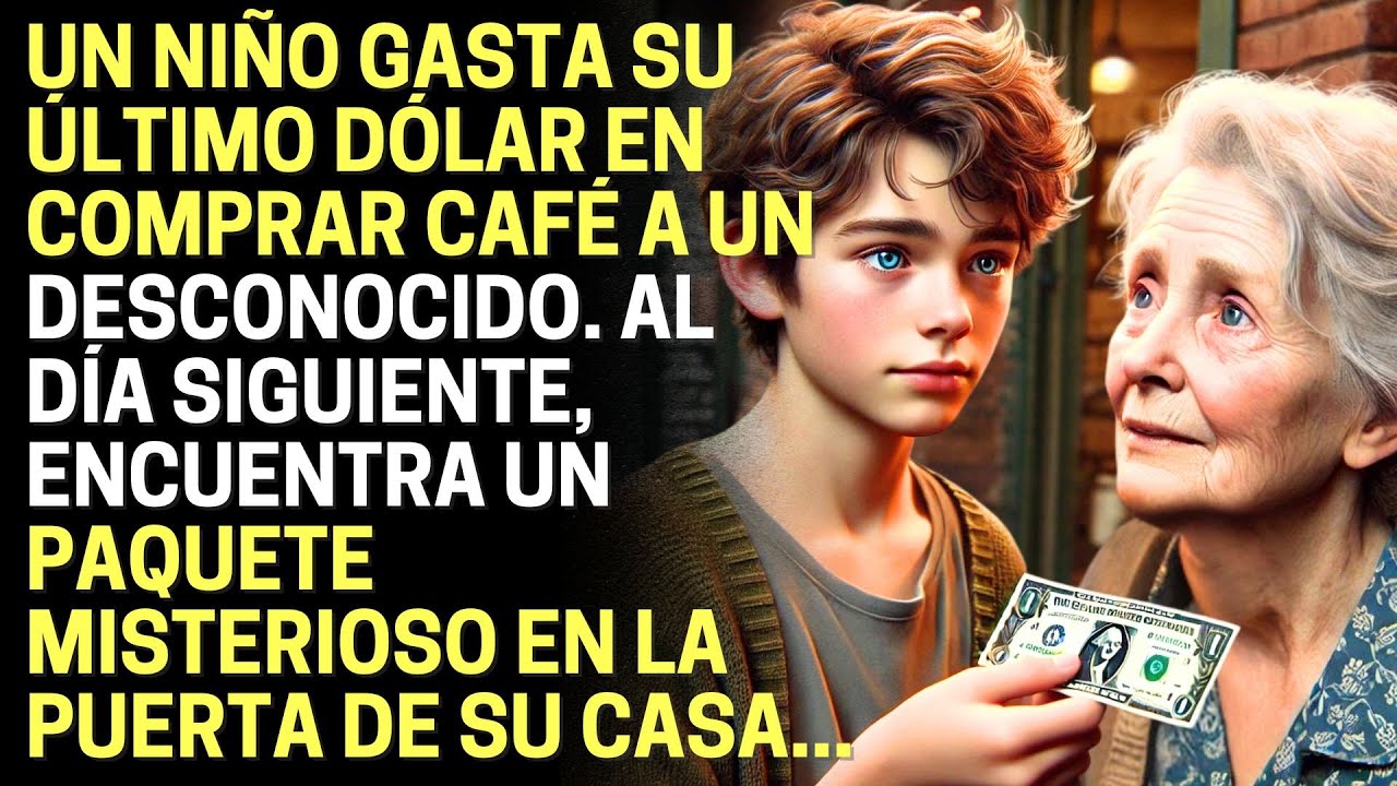 Un niño gasta su último dólar en comprar café a un desconocido. Al día siguiente, encuentra un...