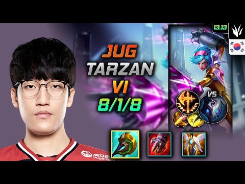 Vi Jungle Build Tarzan Divine Sunderer Conqueror - LOL KR GrandMaster Patch 13.13