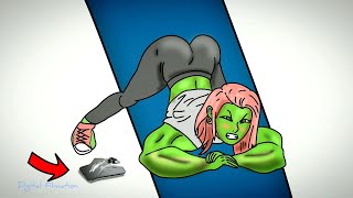 The Girl Broke her iphone 14 - She Hulk Transformation Animation 2023