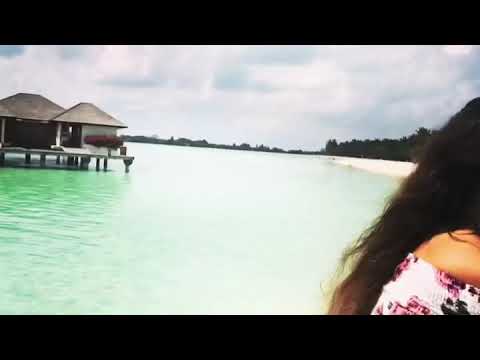 Cycling in Maldives water Bunglows #TravelwithVidushi