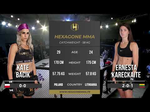 FURIOUS GIRL FIGHT ! (FULL FIGHT) ERNESTA KARECKAITE vs KATE BACIK | HEXAGONE MMA 4 DUBAI