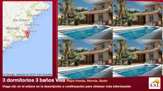 preview picture of video '3 dormitorios 3 baños Villa se Vende en Playa Honda, Murcia, Spain'