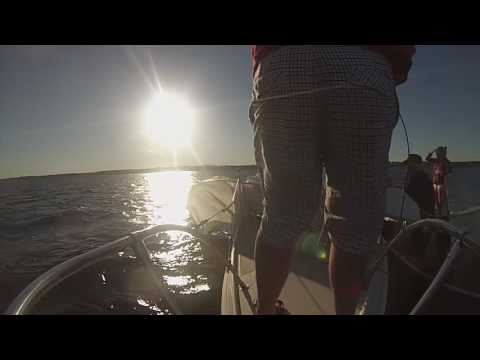 Broken mast on the Sava