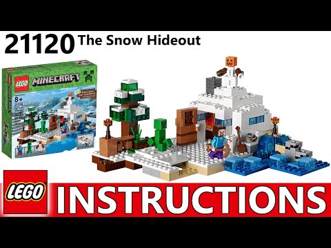 How to Build 21120 The Snow Hideout 2015 | LEGO MINECRAFT Instructions