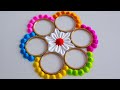 Happy Diwali Very Easy Simple Rangoli New Colourful Diwali Rangoli Design 2025