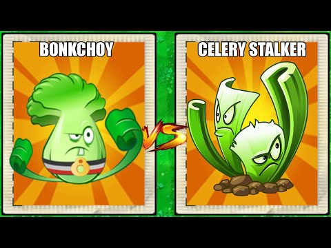 Plants Vs Zombies 2 - PvZ 2 comparison Of Plants - Bonk Choy Vs Celery Stalker