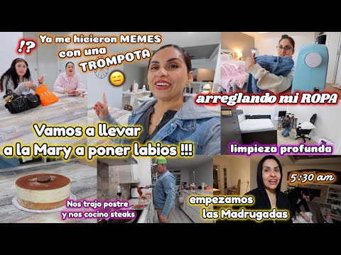 Que Opinaron de mis Labios🥴Vamos a Llevar a la Mary💋😅Arreglando mi Ropa🙇🏻‍♀️👖Madrugamos a la ESCUELA