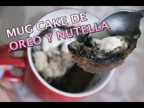 RECETA EN 1 MINUTO: ¡MUG CAKE DE OREO Y NUTELLA!