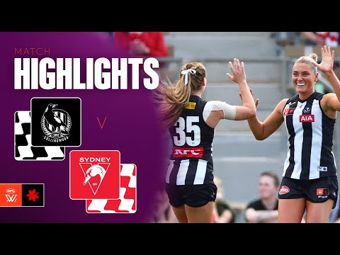 Collingwood v Sydney Highlights | Round 5, 2025 | AFLW