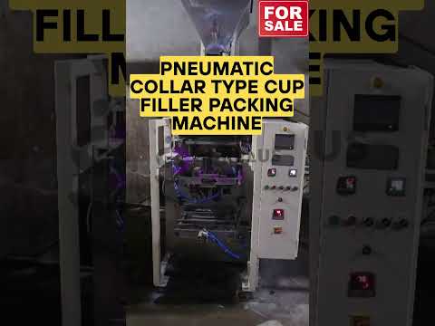 Fully Pneumatic Collar Type Cup Filler Packing Machine - product video thumbnail