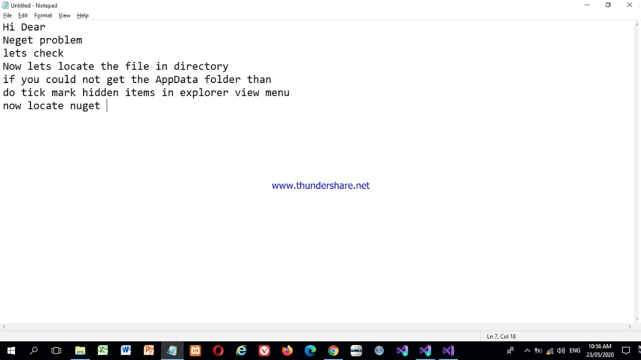 NuGet config is not valid xml path error
