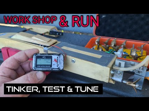 Safely Run Larger Props, Shrimp Outrigger Rc Boat - Abc Prop Modification & Test