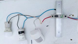 Como ligar sensor de presença pra aciona mais de uma lâmpada