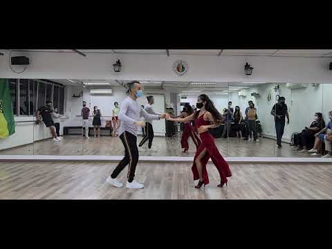 Caliente Dance Studio Singapore Salsa demo by Ali and Janey to Get Lucky - Daft Punk remix