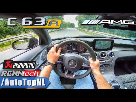 745HP Mercedes AMG C63 R | 1 of 1 | AKRAPOVIC 4 0.V8 BiTurbo Renntech POV Test Drive by AutoTopNL