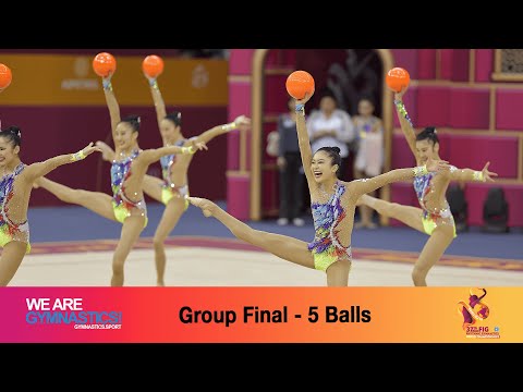 2019 Rhythmic Worlds, Baku (AZE) – Highlights 6, Group Final 5 Balls - We are Gymnastics !