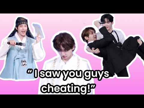 Jaehyun (BOYNEXTDOOR) and Hanbin (ZB1) Getting Jealous in Shine Meongddocat MC Behind Ft. Cute Sohee