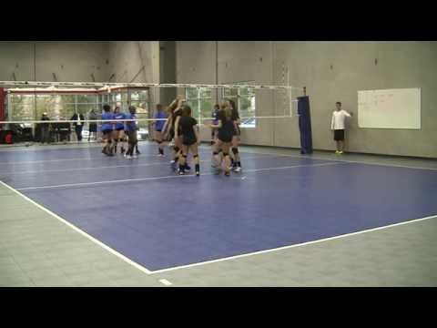 Volleyball scrimmage BBC vs 18's Part1 01/11/15