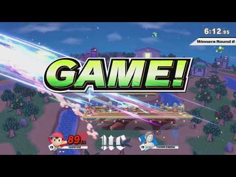 SSB105 Winners Round 2 - Apple Kid (Ness) vs TOOMUCHDOG (Wii Fit Trainer)