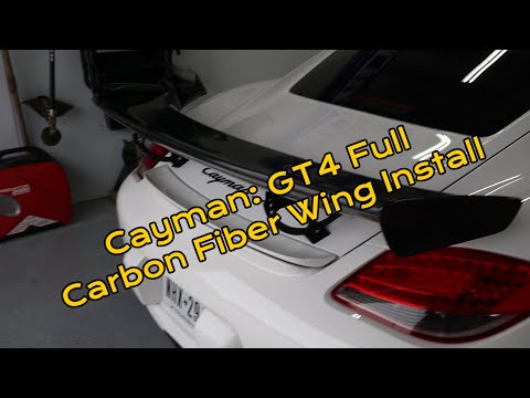 Cayman 987: GT4 Wing Install