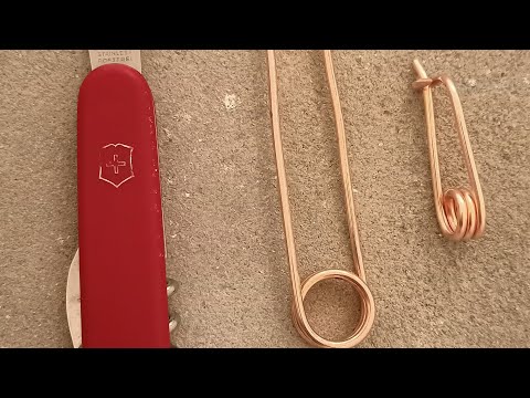 How to make a pin from a copper wire