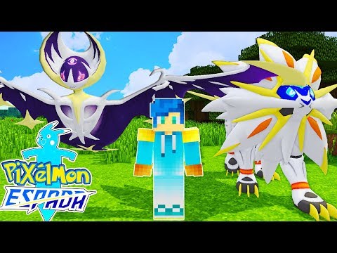 CAPTURO A SOLGALEO Y LUNALA LEGENDARIOS PODEROSOS 😱 | PIXELMON ESPADA MINECRAFT POKEMON MOD 1.12.2