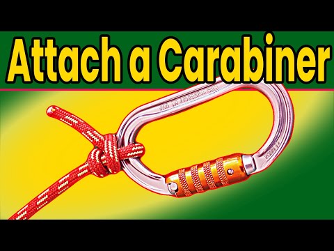 How to attach a carabiner to a rope? Tree climbing carabiner knots