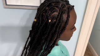 I did Faux Locs for the first time| how to do individual faux locs in less than 3 hours