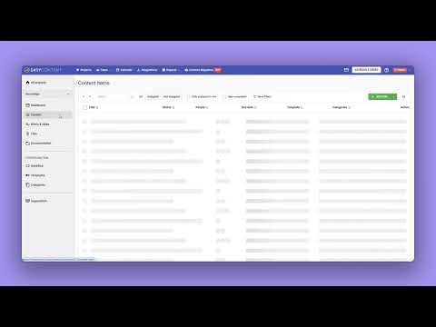 Structure Content with Categories