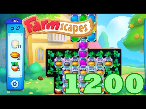 Farmscapes Level 1200 HD Gameplay Walkthrough | 3 - match game | android | ios | pc | GameGo Game