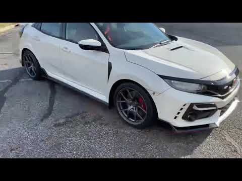 Fk8 Titan7 T-S5 18x9.5 +45 moving images fitment on stock ride height