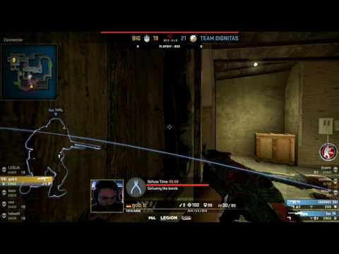 gob b risky 1v2 clutch vs dignitas