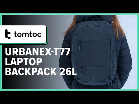 tomtoc UrbanEX-T77 Laptop Backpack 26L Review (2 Weeks of Use)