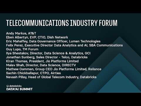 Watch: Enterprise Data and AI Transformation in Telecommunications