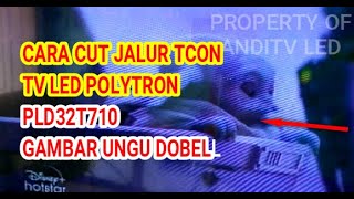 Download lagu TV LED POLYTRON PLD32T710 PANEL AUO  GAMBAR UNGU  BERBAYANG mp3