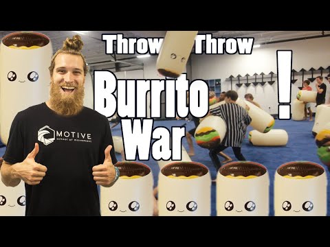 Throw Throw Burrito War! (In A Parkour Gym)