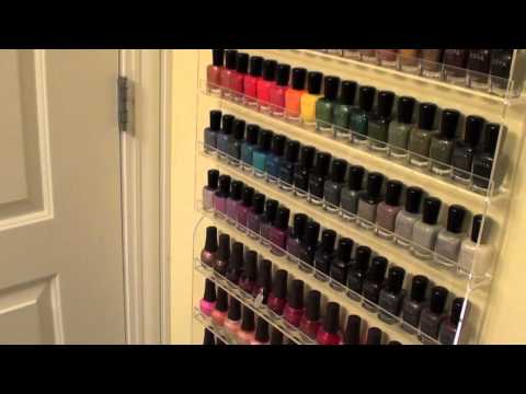 Craft Room Bathroom: Nail Polish Organization & Dog Bathing Station