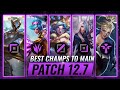 TOP 3 Champions To MAIN For EVERY ROLE in Patch 12.7 - League of Legends Season 12