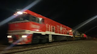 5MP5 Pacific National intermodal with triple NR’s NR110 (Ghan NR73 NR31 (GS) at Gheringhap 25/5/2025