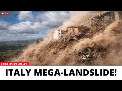 Italy Landslide Disaster — Massive Area Just Moved Over 100 Feet!