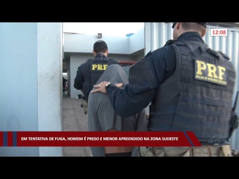 Em tentativa de fuga, homem é preso e menor apreendido na zona sudeste 25 10 2022