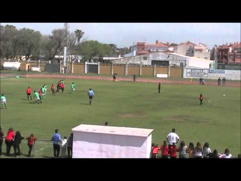 Gol de falta de Nicolás en el CD. Rota - Roteña UD