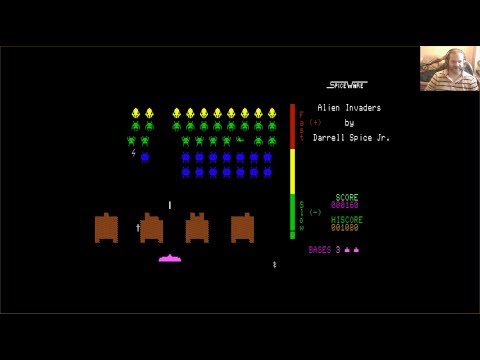 Lukozer Retro Game Review 412 - Alien Invaders - Commodore 128