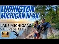 Ludington Michigan In 4K LAKE MICHIGAN S STEEPEST CLIFF