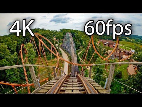 The Voyage front seat on-ride 4K POV @60fps Holiday World