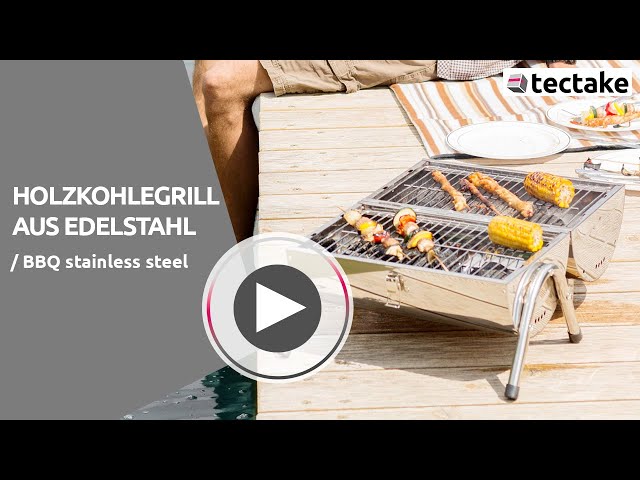 Video teaser per Holzkohlegrill aus Edelstahl | tectake