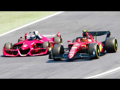 Ferrari F1 2022 vs Ferrari F1 2025 Concept at Spa Francorchamps
