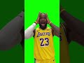 LeBron James Screaming Meme NBA Media Day 2024 Green Screen