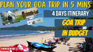 Goa Trip 4 days Plan || Goa Trip Budget || Goa trip plan For Beginners || Tips and Tricks